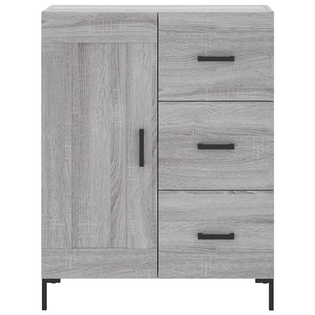 vidaXL Ντουλάπι Γκρι Sonoma 69,5 x 34 x 180 εκ. Επεξεργασμένο Ξύλο