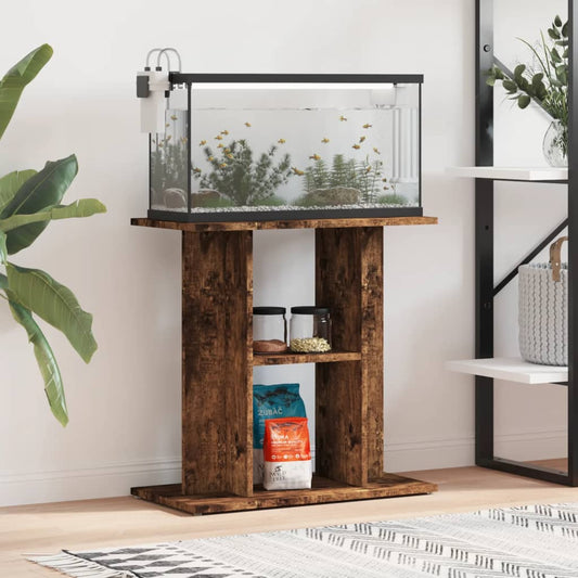 vidaXL Βάση Ενυδρείου Καπνιστή Δρυς 60x30x60 εκ. Επεξεργασμένο Ξύλο