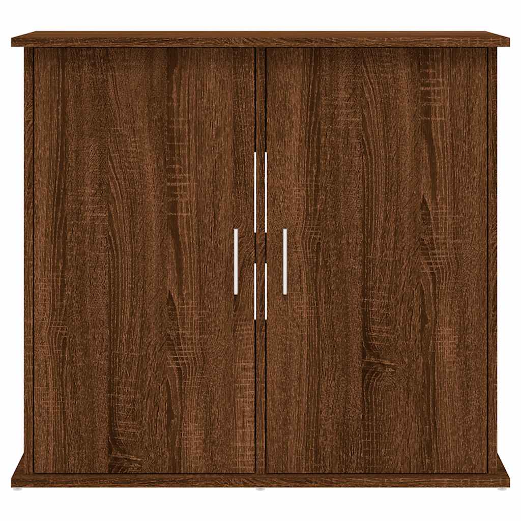 vidaXL Βάση Ενυδρείου Καφέ Δρυς 81x36x73 εκ. από Επεξεργασμένο Ξύλο