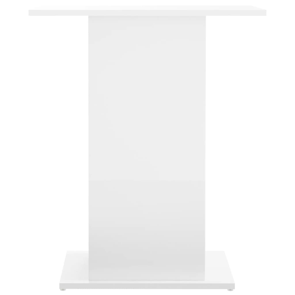 vidaXL Βάση Ενυδρείου Γυαλ. Λευκό 60,5x36x72,5 εκ. Επεξεργασμένο Ξύλο