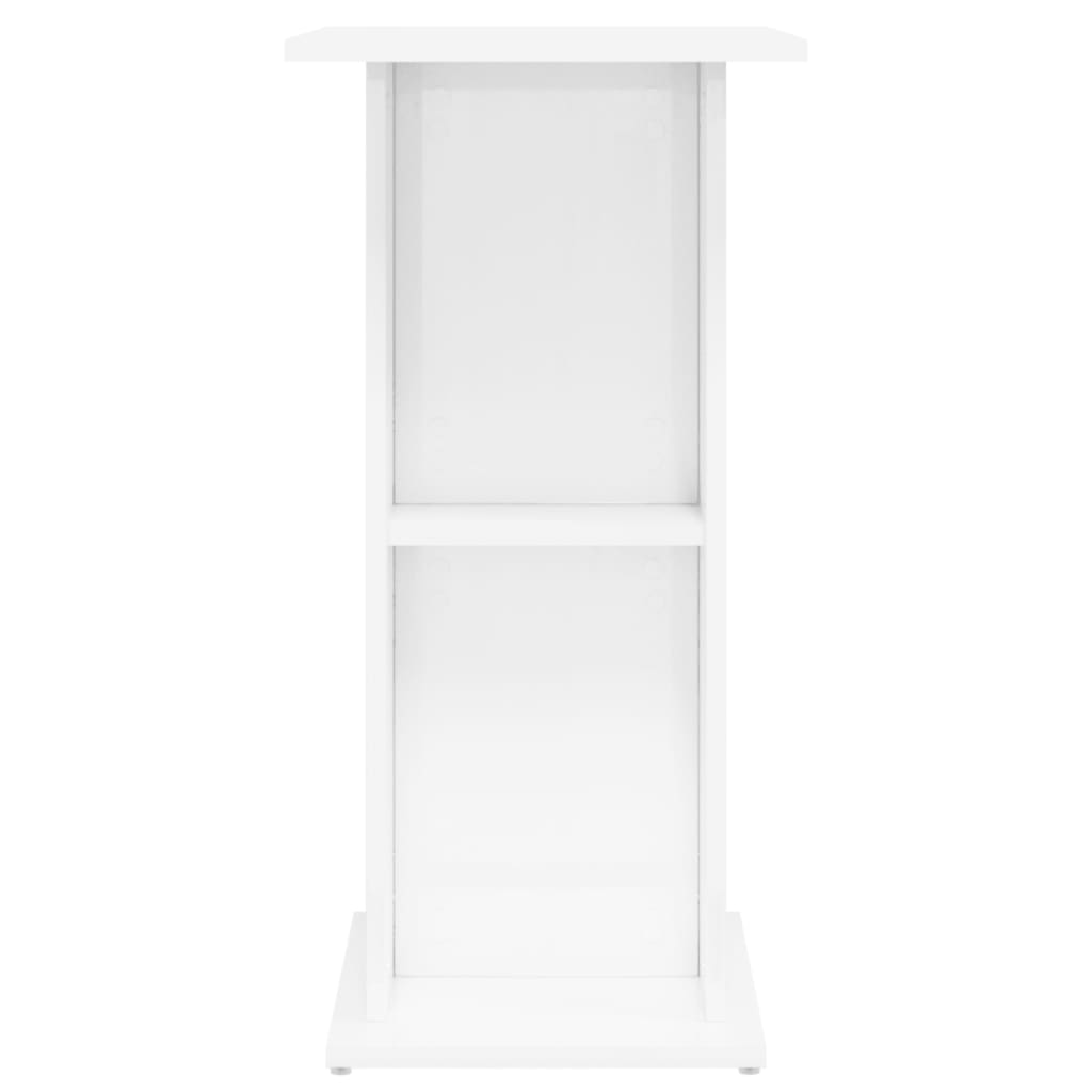 vidaXL Βάση Ενυδρείου Γυαλ. Λευκό 60,5x36x72,5 εκ. Επεξεργασμένο Ξύλο