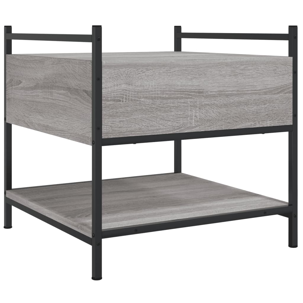 vidaXL Τραπεζάκι Σαλονιού Γκρι Sonoma 50x50x50 εκ. Επεξεργασμένο Ξύλο