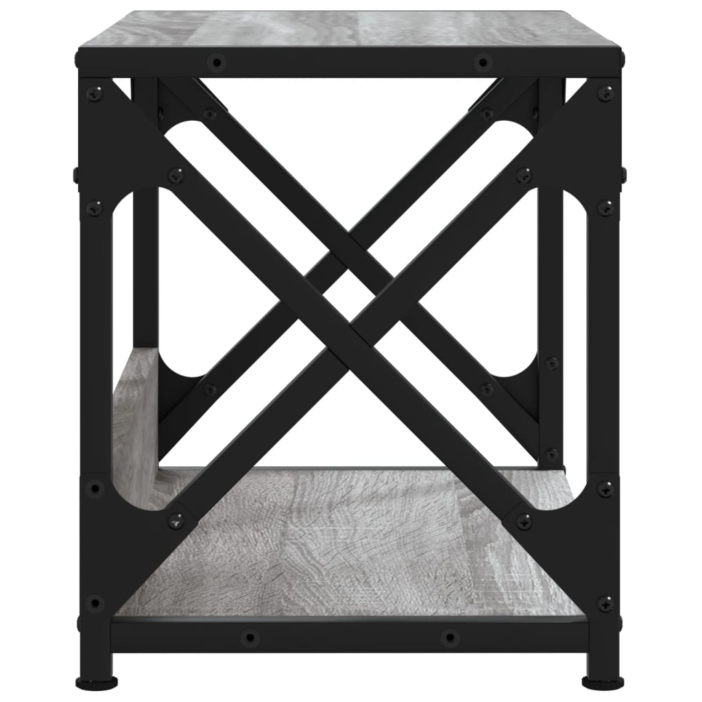 vidaXL Βάση Εκτυπωτή 2 Επιπέδων Γκρι Sonoma 44x26x31,5 εκ Επεξ. Ξύλο