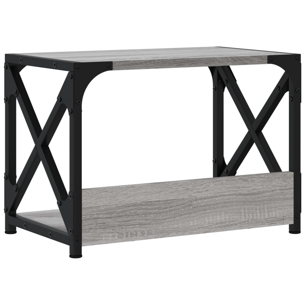 vidaXL Βάση Εκτυπωτή 2 Επιπέδων Γκρι Sonoma 44x26x31,5 εκ Επεξ. Ξύλο