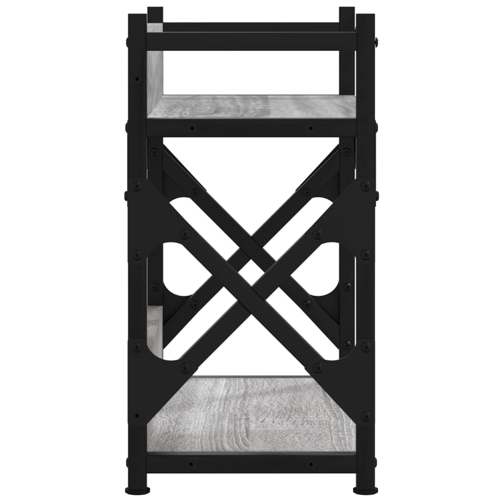 vidaXL Βάση Εκτυπωτή 2 Επιπέδων Γκρι Sonoma 40x20x40 εκ Επεξ. Ξύλο