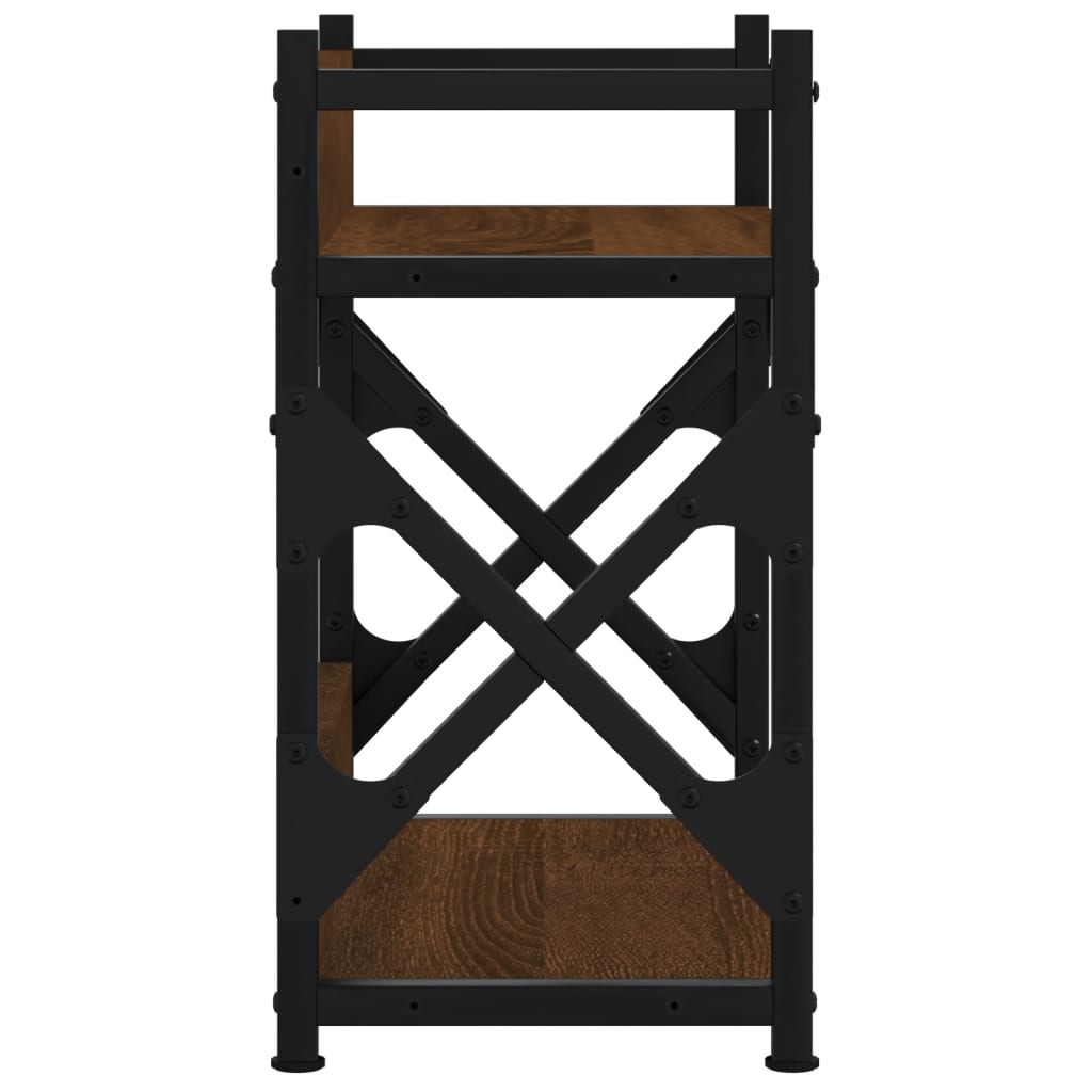 vidaXL Βάση Εκτυπωτή 2 Επιπέδων Καφέ Δρυς 40x20x40 εκ Επεξ. Ξύλο