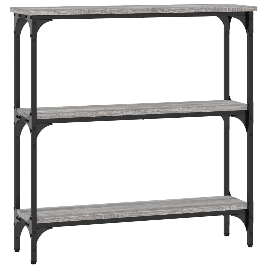 vidaXL Τραπέζι Κονσόλα Γκρι Sonoma 75x22,5x75 εκ. Επεξεργασμένο Ξύλο