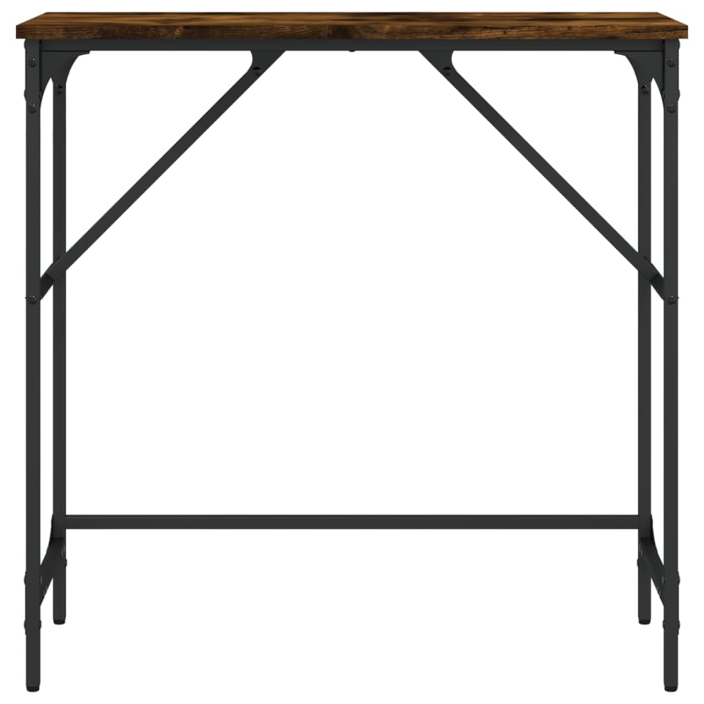 vidaXL Τραπέζι Κονσόλα Καπνιστή Δρυς 75x32x75 εκ. Επεξεργ. Ξύλο