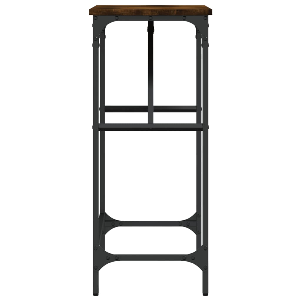 vidaXL Τραπέζι Κονσόλα Καπνιστή Δρυς 75x32x75 εκ. Επεξεργ. Ξύλο