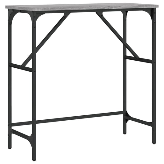 vidaXL Τραπέζι Κονσόλα Γκρι Sonoma 75x32x75 εκ. Επεξεργασμένο Ξύλο