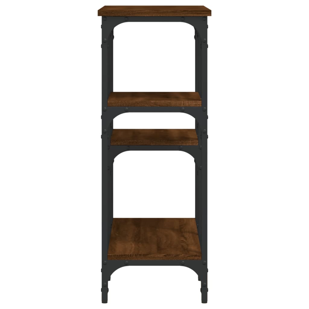 vidaXL Τραπέζι Κονσόλα Καφέ Δρυς 80x29x75 εκ. Επεξεργασμένο Ξύλο