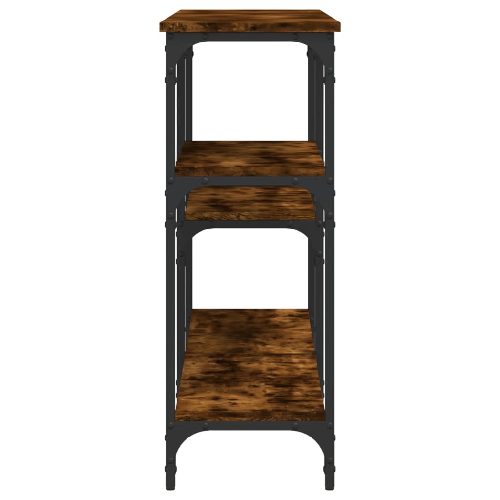 vidaXL Τραπέζι Κονσόλα Καπνιστή Δρυς 160x29x75 εκ. Επεξεργασμένο Ξύλο