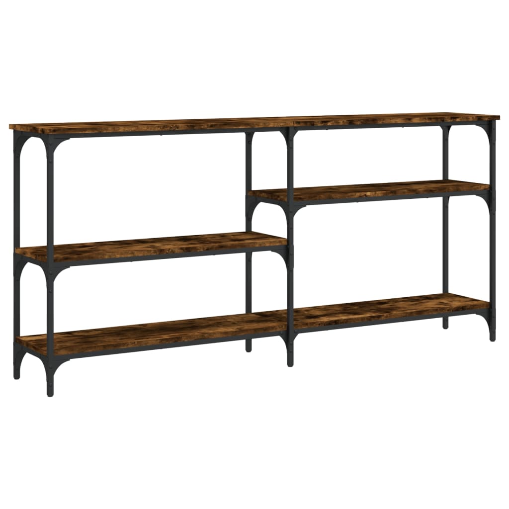 vidaXL Τραπέζι Κονσόλα Καπνιστή Δρυς 160x29x75 εκ. Επεξεργασμένο Ξύλο