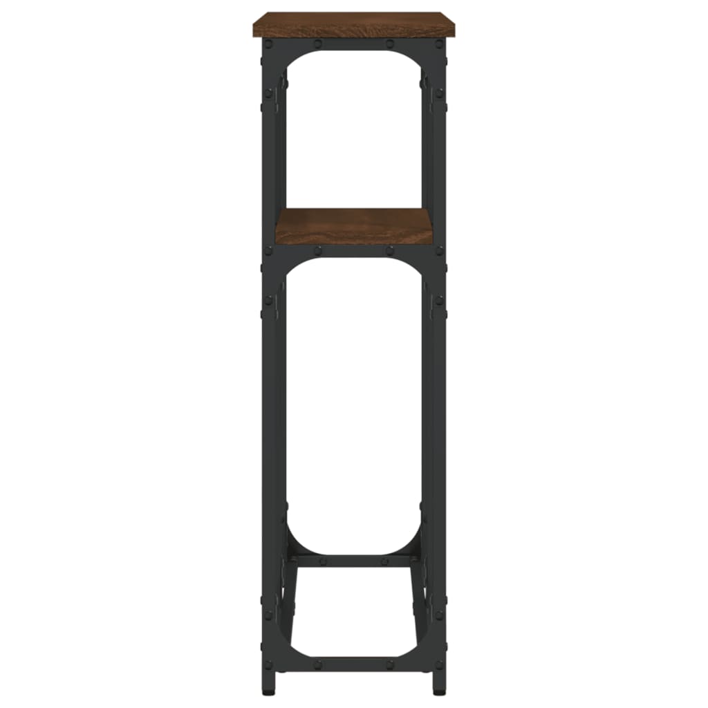 vidaXL Τραπέζι Κονσόλα Καφέ Δρυς 90x22,5x75 εκ. Επεξεργασμένο Ξύλο