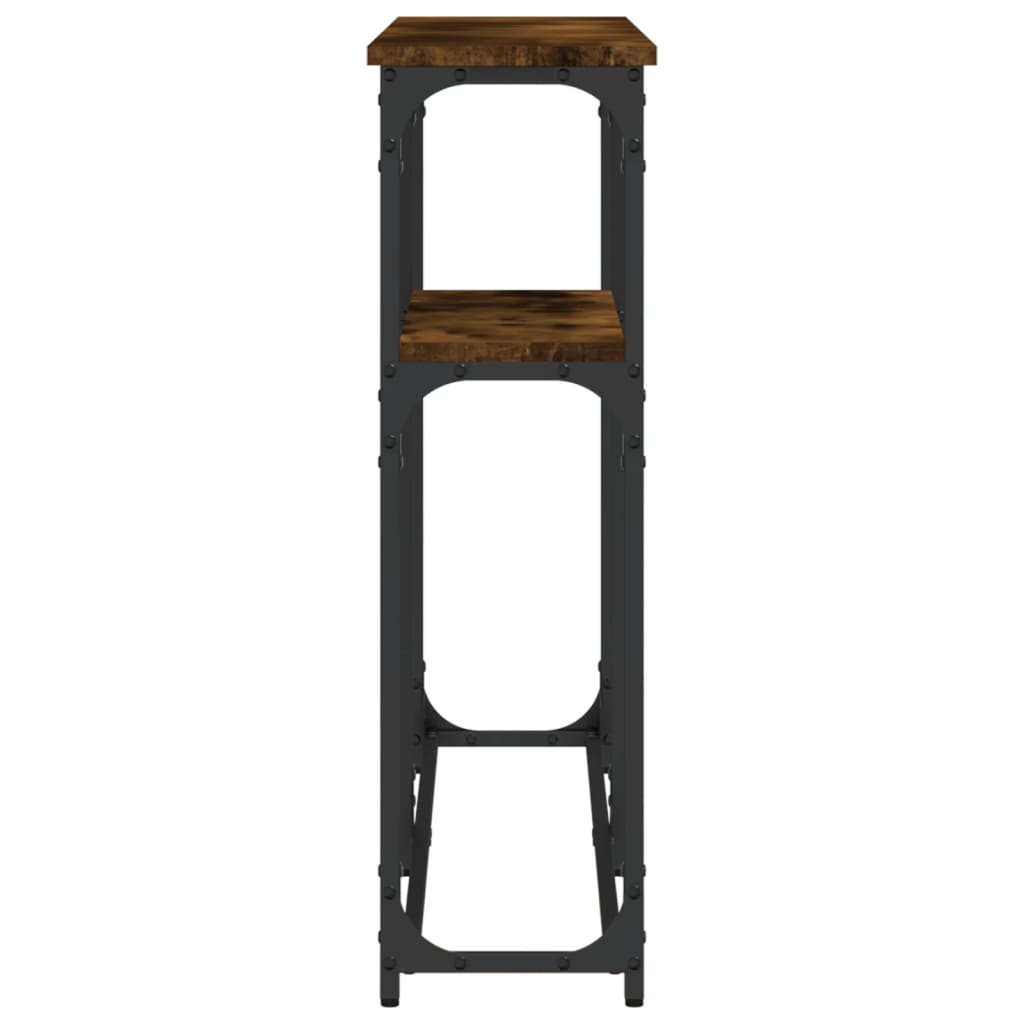 vidaXL Τραπέζι Κονσόλα Καπνιστή Δρυς 145x22,5x75 εκ. Επεξεργ. Ξύλο