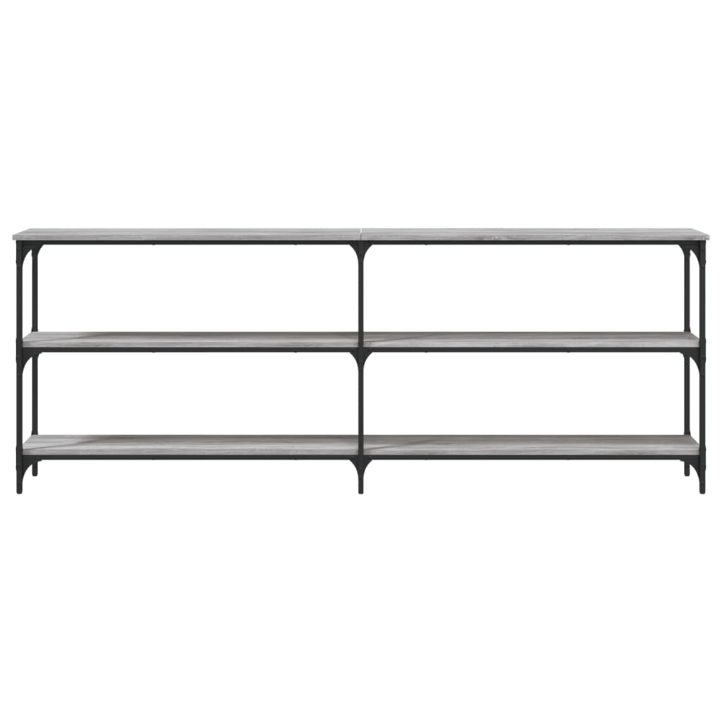 vidaXL Τραπέζι Κονσόλα Γκρι Sonoma 200x29x75 εκ. Επεξεργασμένο Ξύλο