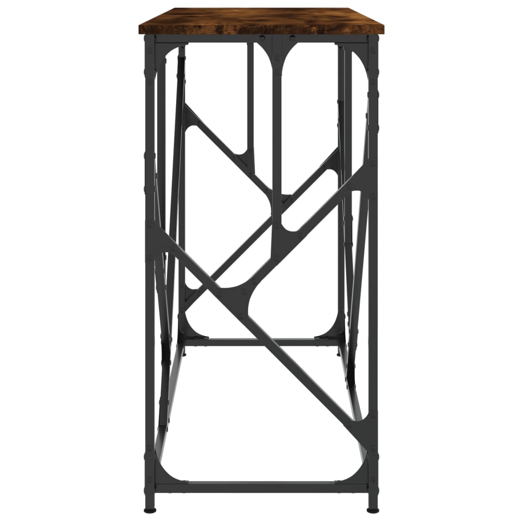 vidaXL Τραπέζι Κονσόλα Καπνιστή Δρυς 100x40x80 εκ. Επεξεργασμένο Ξύλο