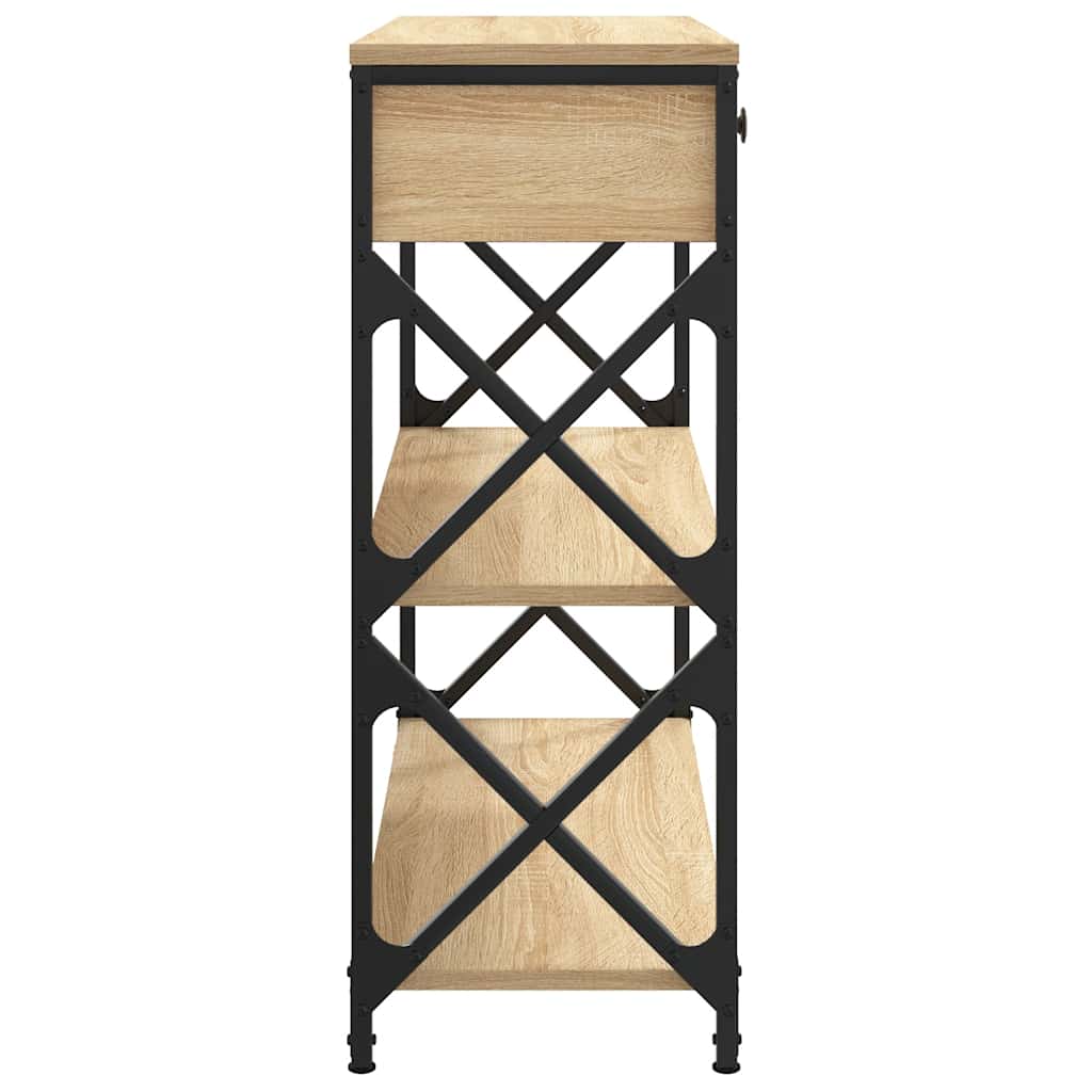 vidaXL Τραπέζι Κονσόλα Sonoma Δρυς 75 x 28 x 75 εκ. Επεξεργασμένο Ξύλο