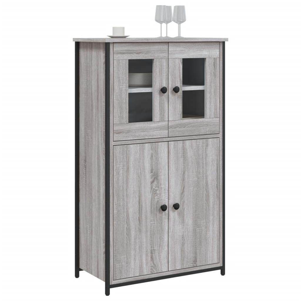 vidaXL Ντουλάπι Γκρι Sonoma 62x32x106,5 εκ. από Επεξεργασμένο Ξύλο