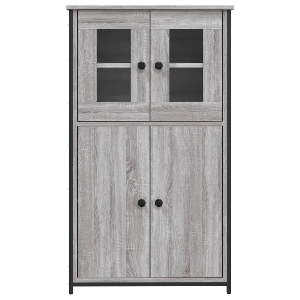 vidaXL Ντουλάπι Γκρι Sonoma 62x32x106,5 εκ. από Επεξεργασμένο Ξύλο