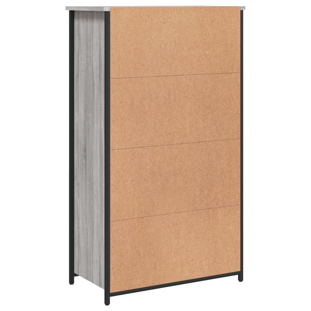vidaXL Ντουλάπι Γκρι Sonoma 62x32x106,5 εκ. από Επεξεργασμένο Ξύλο