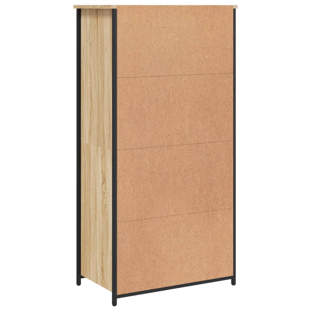 vidaXL Ντουλάπι Sonoma Δρυς 62x36x121,5 εκ. από Επεξεργασμένο Ξύλο