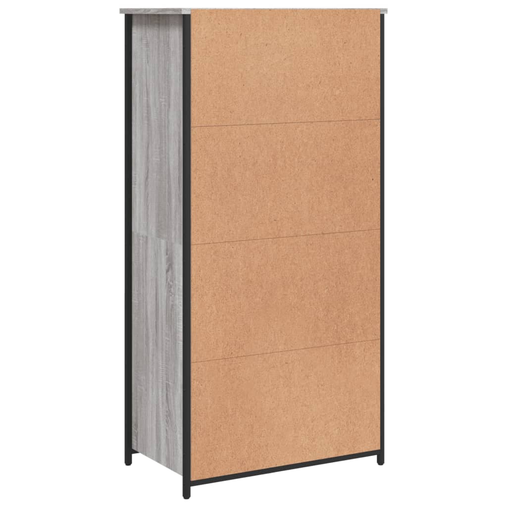 vidaXL Ντουλάπι Γκρι Sonoma 62x36x121,5 εκ. από Επεξεργασμένο Ξύλο