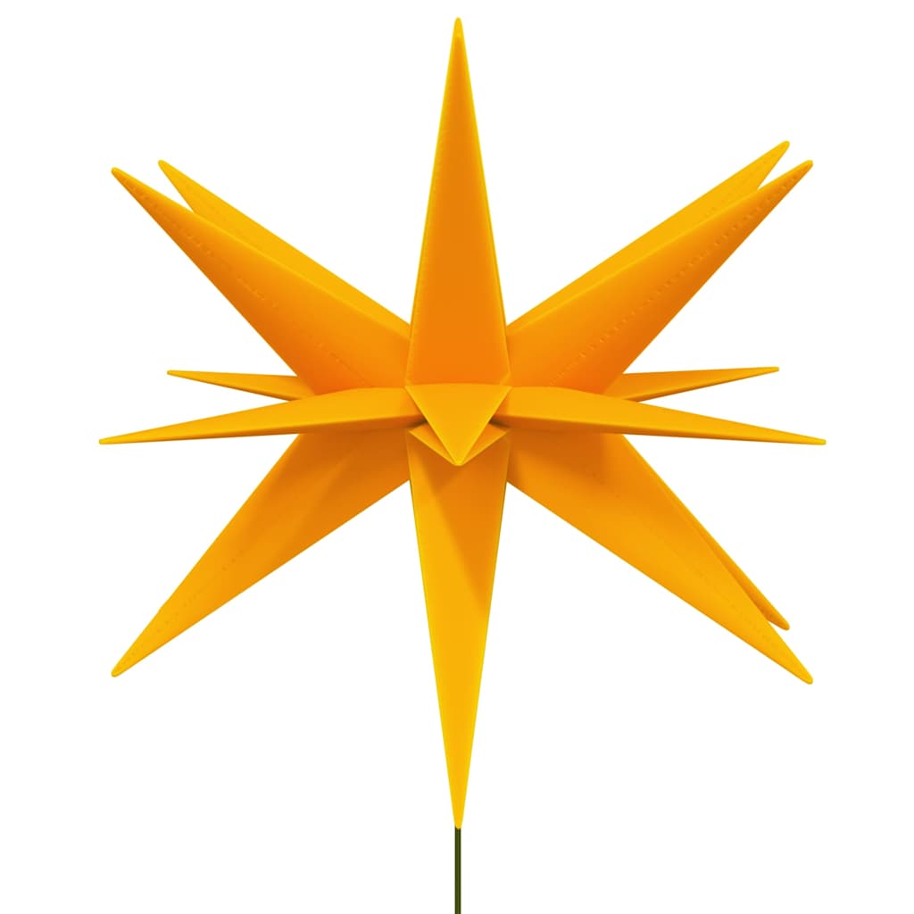 vidaXL Φωτιστικό Χριστ με LED Αναδιπλούμενο Κίτρινο 57εκ Ακίδα Εδάφους