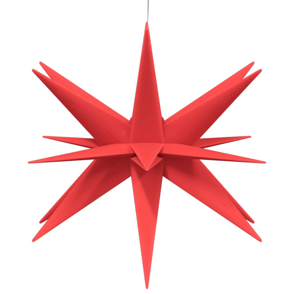 vidaXL Φωτιστικά Χριστ. με LED 3 Τεμ. Αναδιπλούμενα Κόκκινα