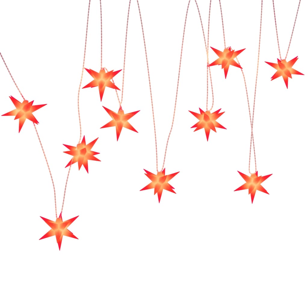 vidaXL Φωτιστικό Χριστουγεννιάτικο με 10 LED Κόκκινο 10 εκ.