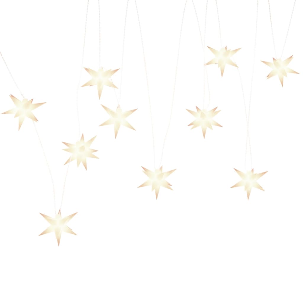 vidaXL Φωτιστικό Χριστουγεννιάτικο με 10 LED Λευκό 10 εκ.