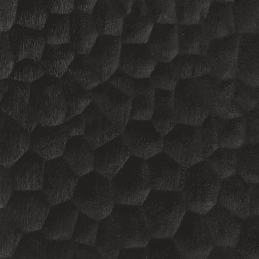 vidaXL Βοηθητικό Ντουλάπι Μαύρο 90 x 33 x 75 εκ. από Μασίφ Ξύλο Μάνγκο