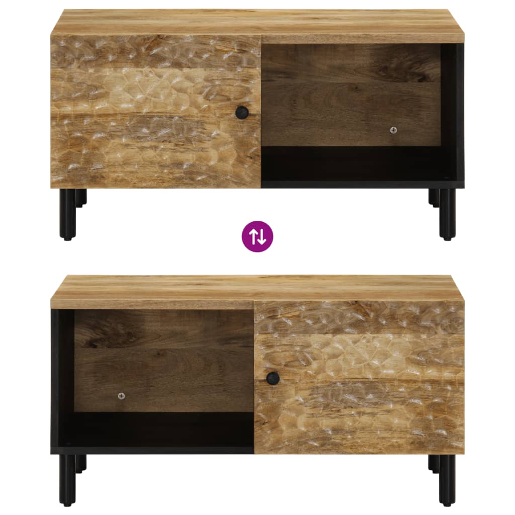 vidaXL Τραπεζάκι Σαλονιού 80 x 50 x 40 εκ. από Μασίφ Ξύλο Μάνγκο