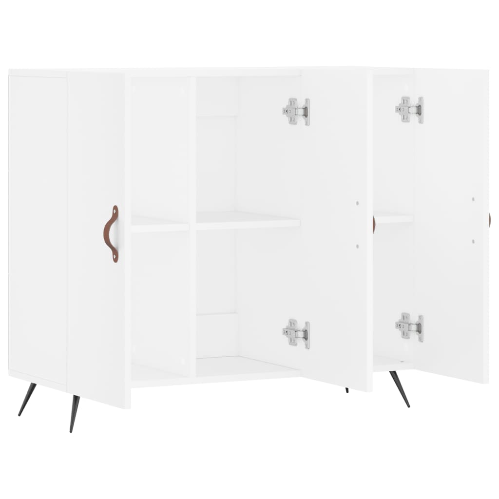 vidaXL Μπουφές Λευκός 90 x 34 x 80 εκ. από Επεξεργασμένο Ξύλο