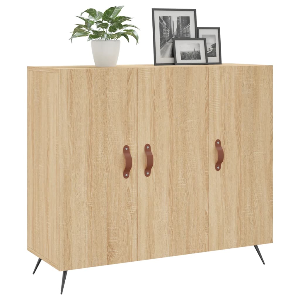 vidaXL Ντουλάπι Sonoma δρυς 90x34x80 εκ. Επεξεργασμένο Ξύλο