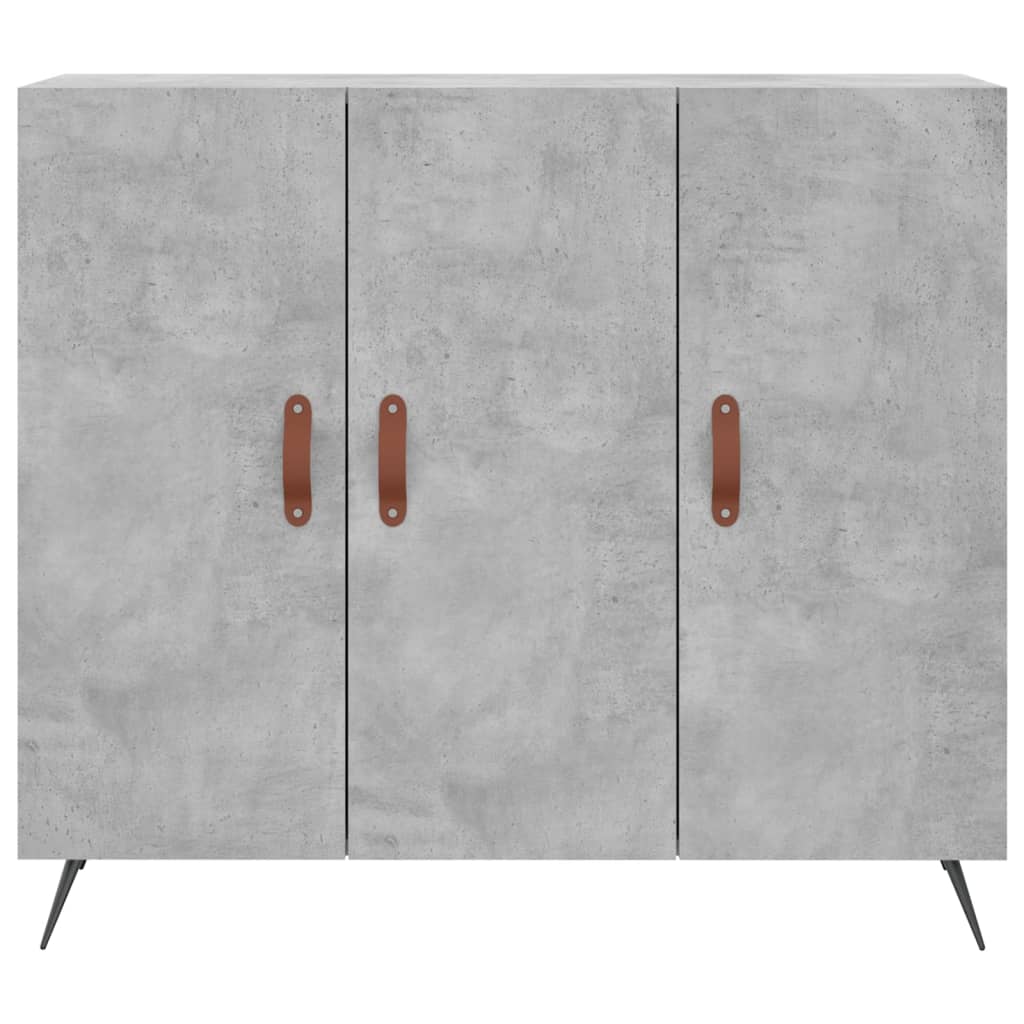 vidaXL Ντουλάπι Γκρι Σκυροδέματος 90x34x80 εκ. Επεξεργασμένο Ξύλο