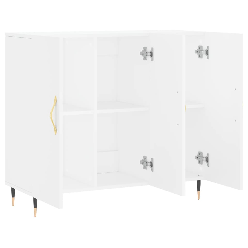 vidaXL Μπουφές Λευκός 90 x 34 x 80 εκ. από Επεξεργασμένο Ξύλο