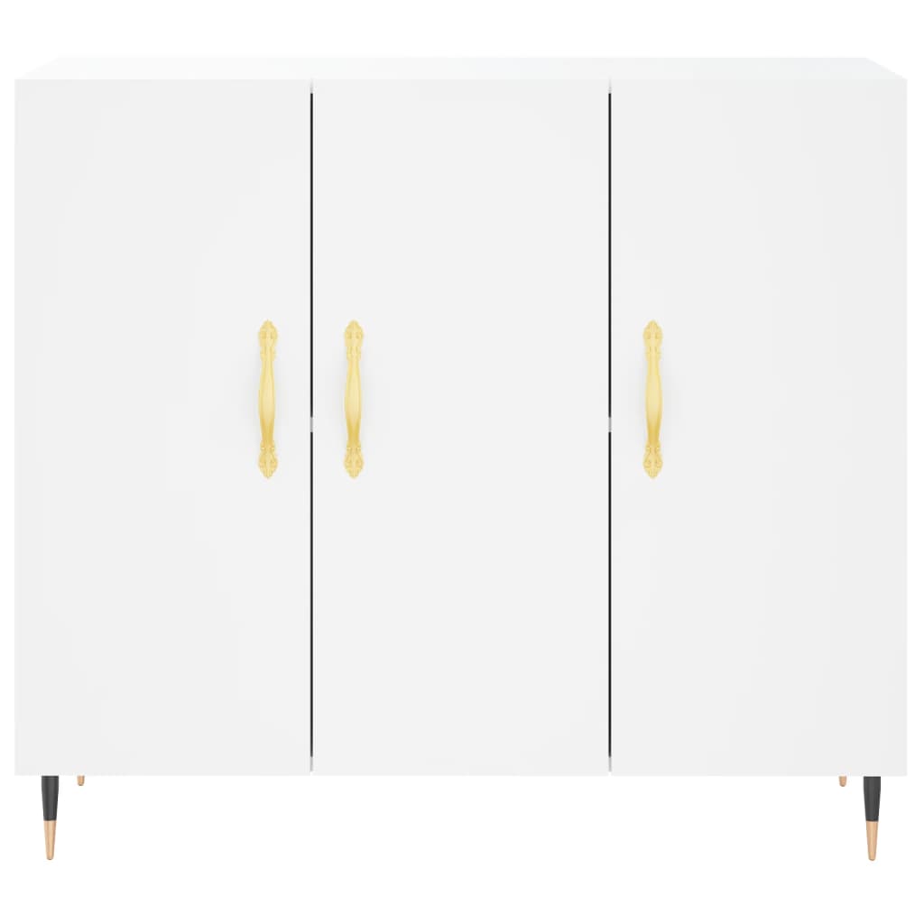 vidaXL Μπουφές Λευκός 90 x 34 x 80 εκ. από Επεξεργασμένο Ξύλο
