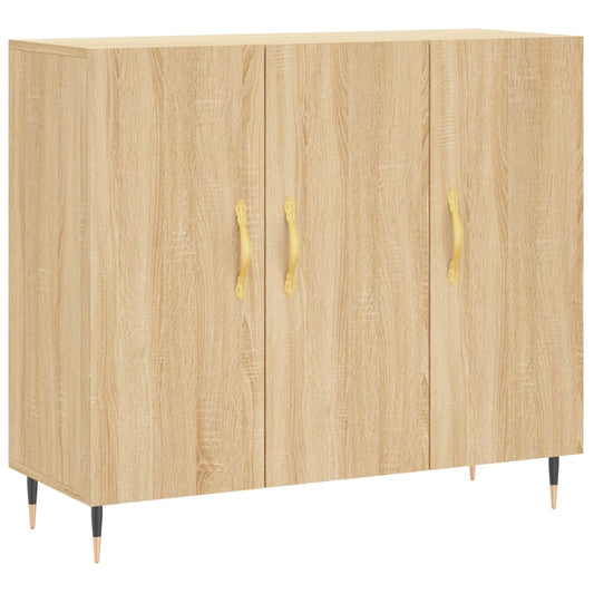 vidaXL Ντουλάπι Sonoma δρυς 90x34x80 εκ. Επεξεργασμένο Ξύλο