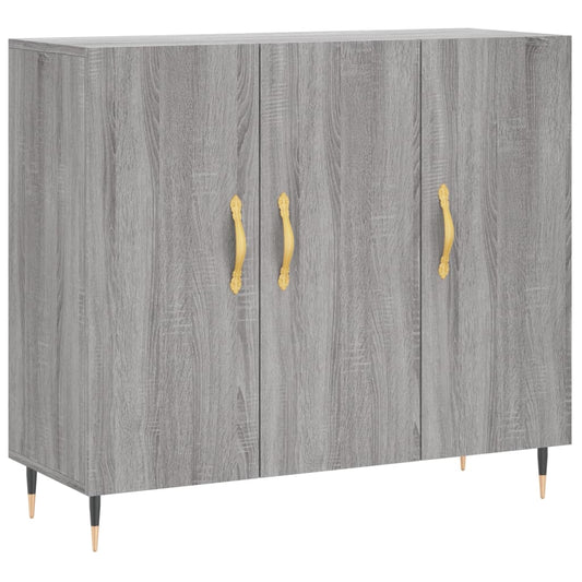 vidaXL Ντουλάπι Γκρι Sonoma 90 x 34 x 80 εκ. από Επεξεργασμένο Ξύλο