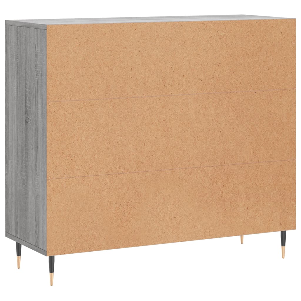 vidaXL Ντουλάπι Γκρι Sonoma 90 x 34 x 80 εκ. από Επεξεργασμένο Ξύλο