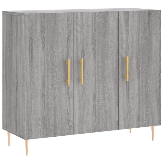 vidaXL Ντουλάπι Γκρι Sonoma 90 x 34 x 80 εκ. από Επεξεργασμένο Ξύλο