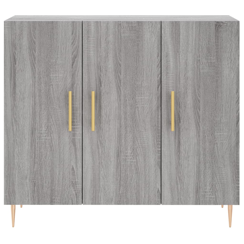 vidaXL Ντουλάπι Γκρι Sonoma 90 x 34 x 80 εκ. από Επεξεργασμένο Ξύλο