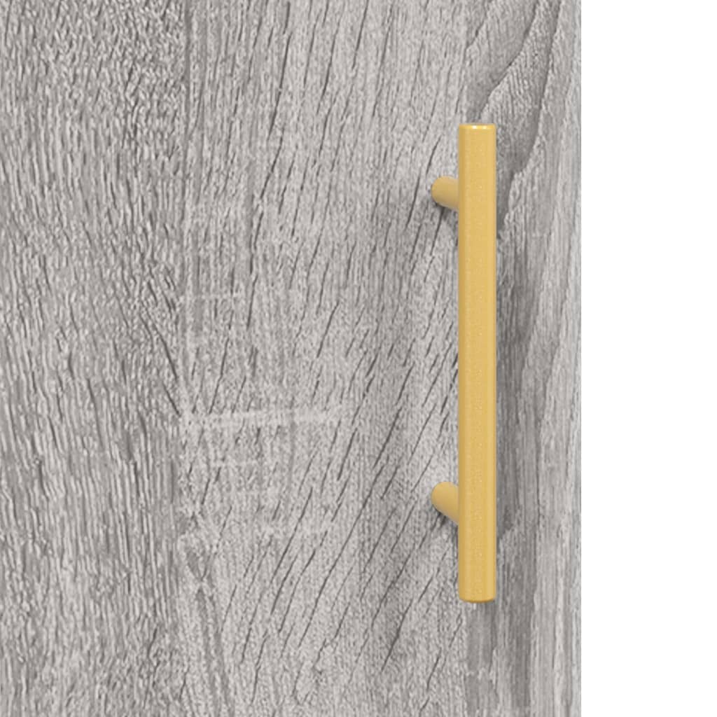 vidaXL Ντουλάπι Γκρι Sonoma 90 x 34 x 80 εκ. από Επεξεργασμένο Ξύλο