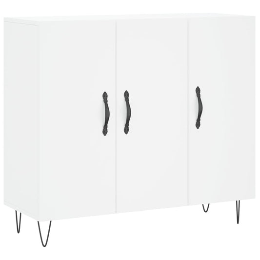 vidaXL Μπουφές Λευκός 90 x 34 x 80 εκ. από Επεξεργασμένο Ξύλο