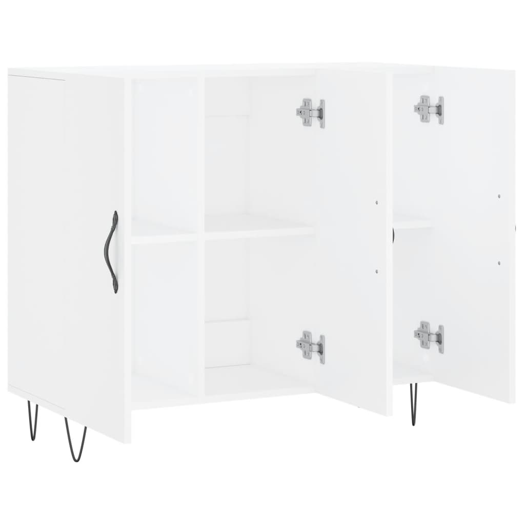 vidaXL Μπουφές Λευκός 90 x 34 x 80 εκ. από Επεξεργασμένο Ξύλο