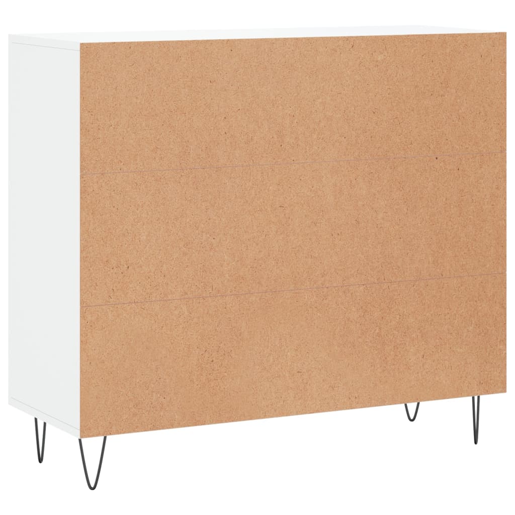 vidaXL Μπουφές Λευκός 90 x 34 x 80 εκ. από Επεξεργασμένο Ξύλο