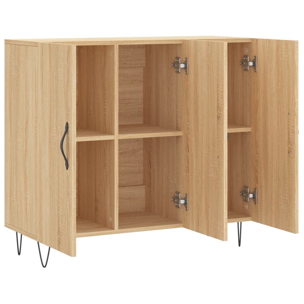 vidaXL Ντουλάπι Sonoma δρυς 90x34x80 εκ. Επεξεργασμένο Ξύλο