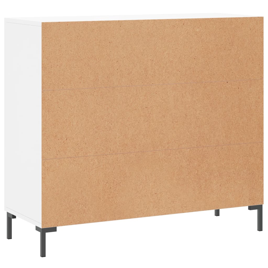 vidaXL Μπουφές Λευκός 90 x 34 x 80 εκ. από Επεξεργασμένο Ξύλο