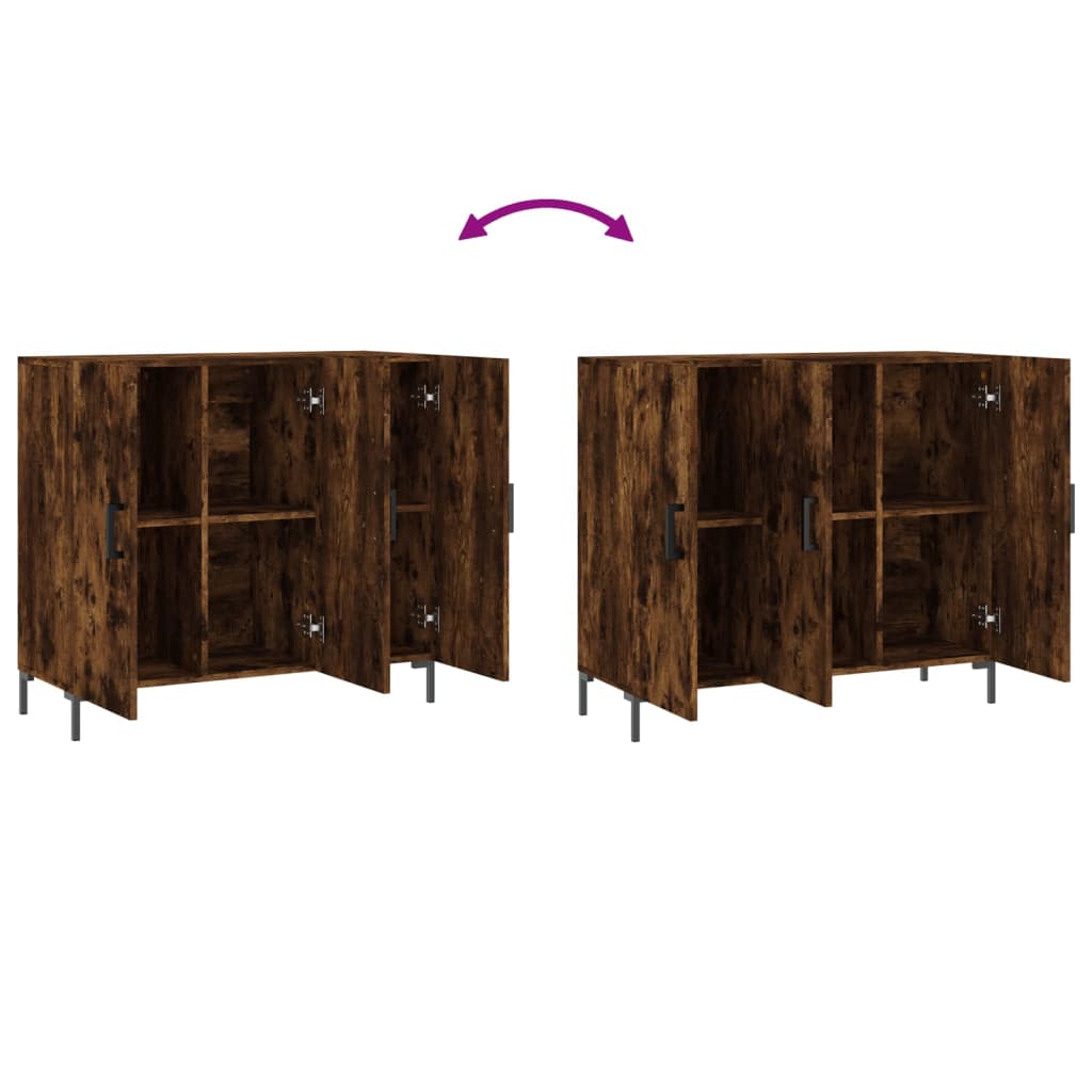 vidaXL Ντουλάπι Καπνιστή Δρυς 90x34x80 εκ. Επεξεργασμένο Ξύλο